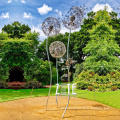 Large garden outdoor art metal stainless steel dandelion sculpture